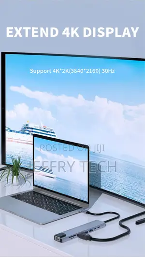 USB C Hub 3.0 Adapter 8 in 1 HDMI SD/TF Card Reader for Mac