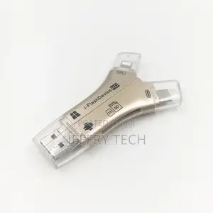 4 in 1 I Flash Drive USB Micro SD TF Card Reader Adapter Dat