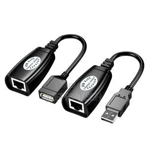 RJ45 USB 2.0 Extension Adapter RJ45 Lan Network Ethernet Rep