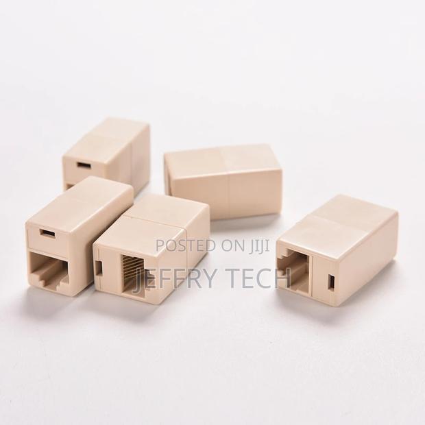 Universal RJ45 Cat5 8P8C Socket Connector Coupler for Extens - thumbnail 3