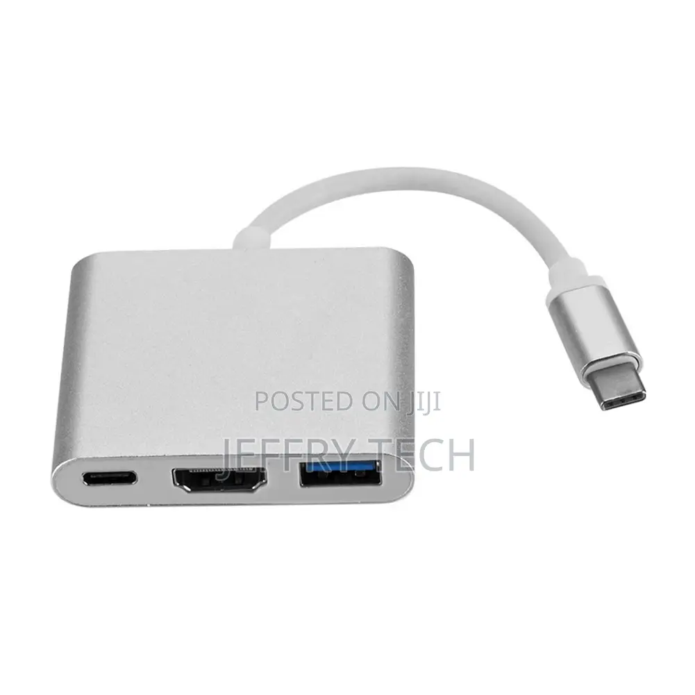 3 in 1 Type C to Hdmi-Compatible USB C 3.0 Hub Dock Adapt