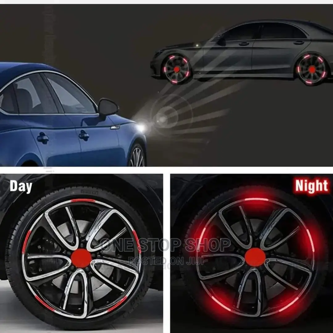 20pcs Red,White,Green,Blue Reflective Tire Stickers