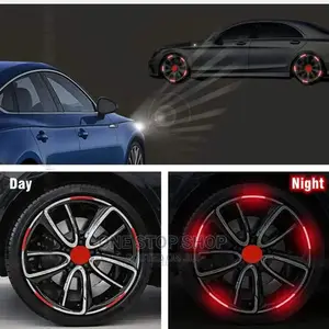 20pcs Red,White,Green,Blue Reflective Tire Stickers