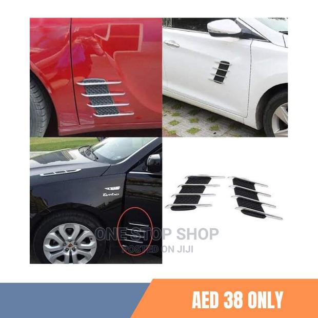 Car Installed With 2pc Side Gill Hoods