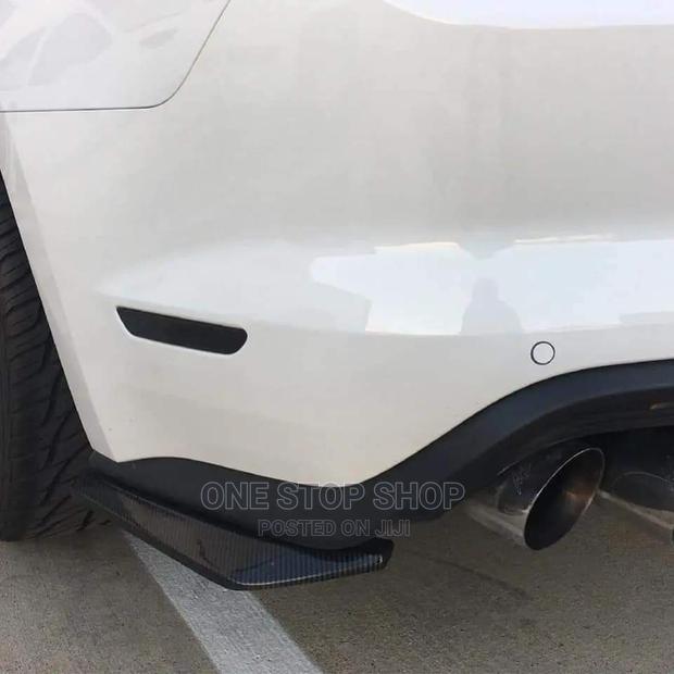 2pcs Gloss Black and Carbon Black Rear Side Lip - thumbnail 2