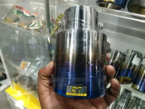 Universal Fit End Exhaust End Tip With Rainbow Colors