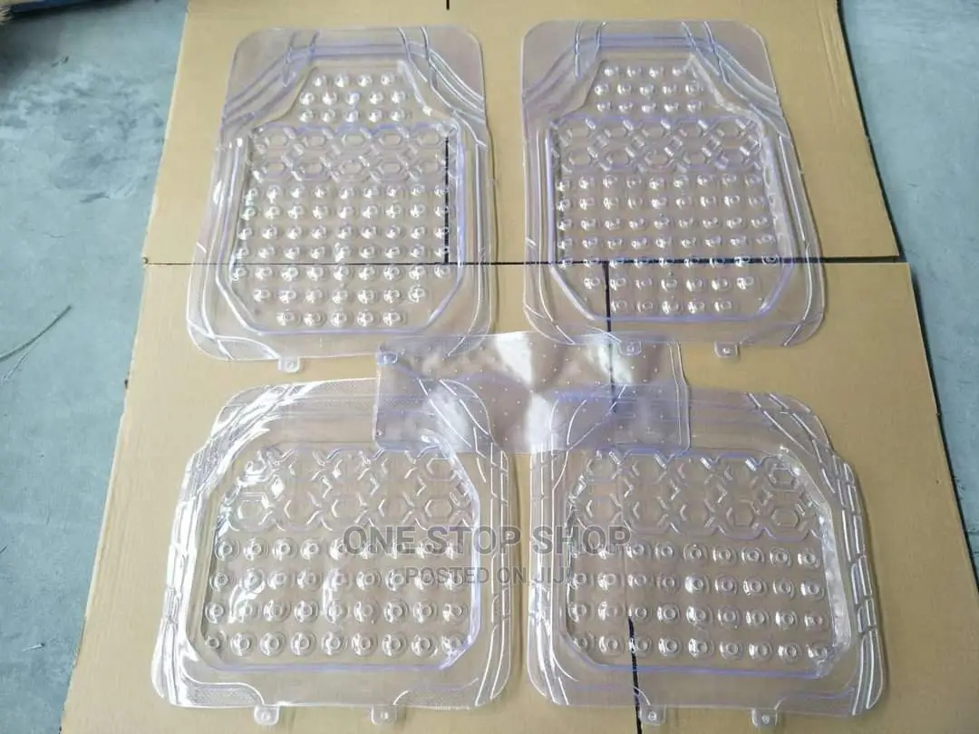 Heavy PVC 5pc Decorated Clear Mats