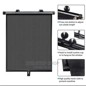 Retractable Car Windscreen Sunshade Cover (125*50cm)