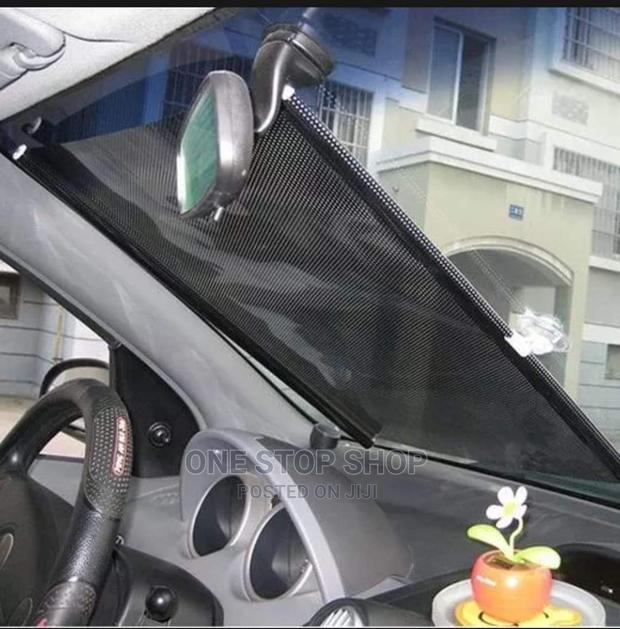 Retractable Car Windscreen Sunshade Cover (125*50cm)