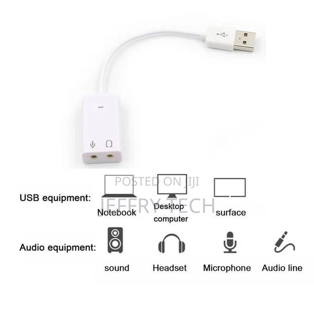 Virtual 7.1 Channel Audio Adapter USB Sound Card