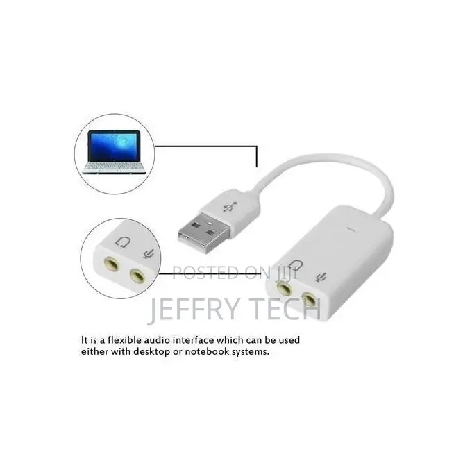 Virtual 7.1 Channel Audio Adapter USB Sound Card
