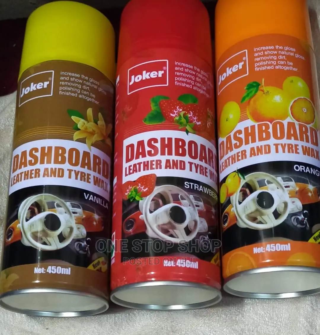 3pcs Leather and Tyre Wax Dashboard Spray