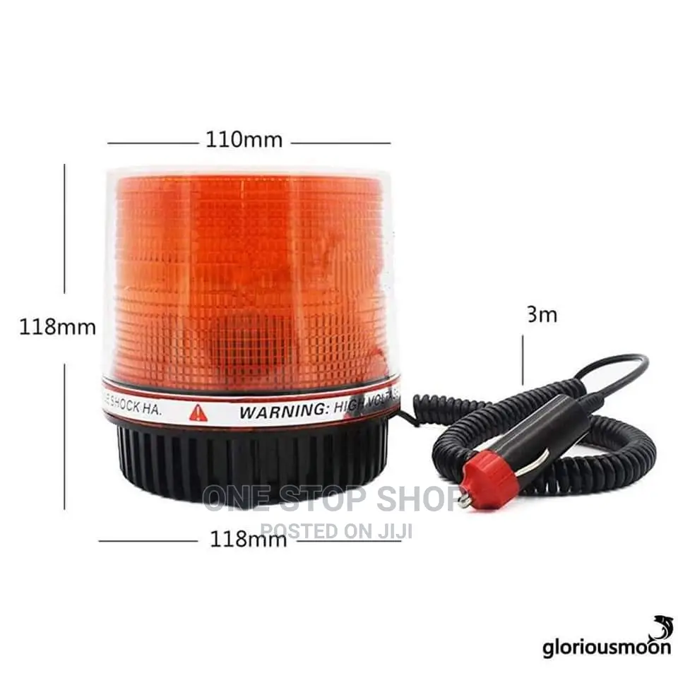 Amber 12_24v Warning Beacon Strobe Light