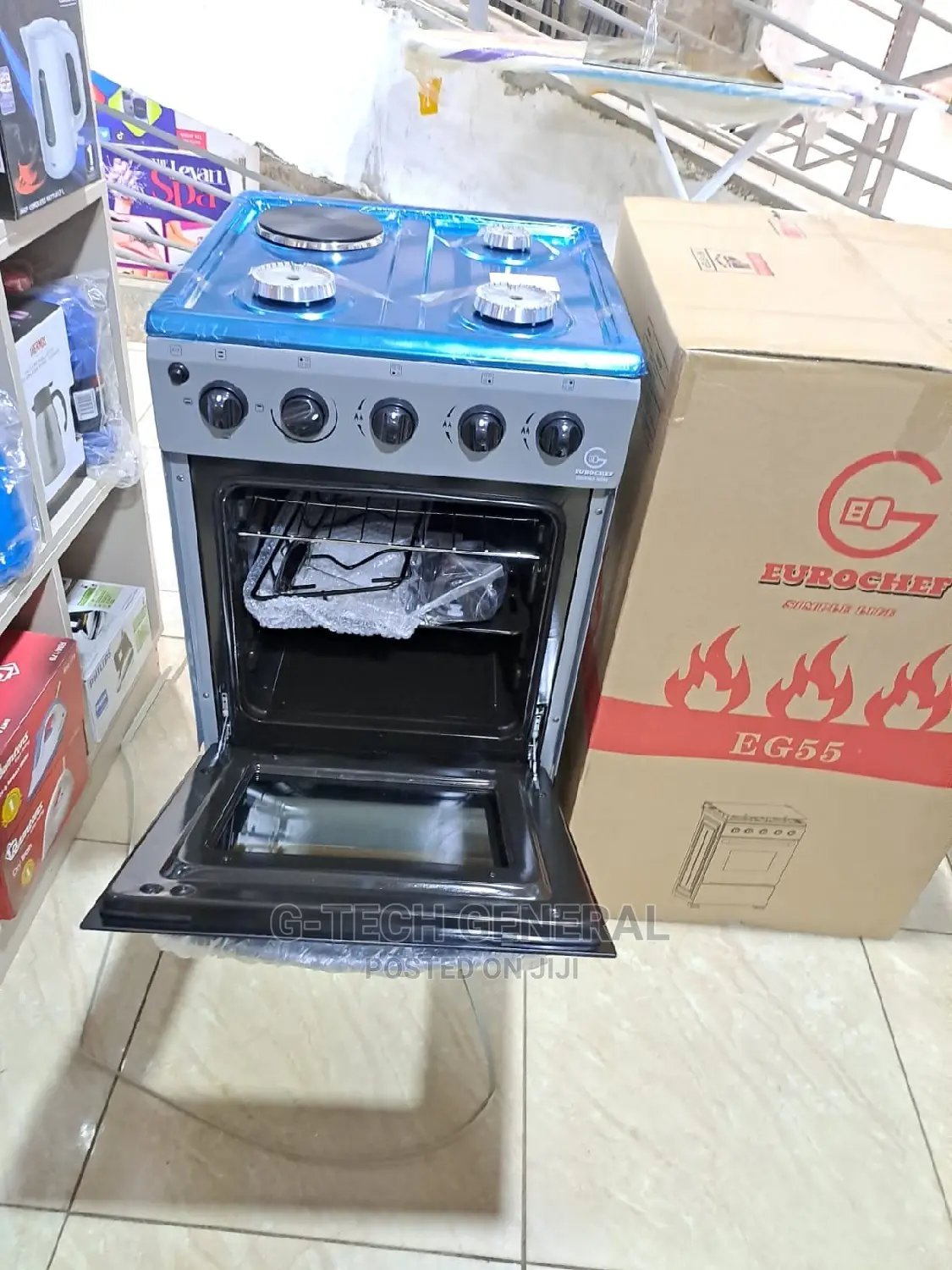 Eurochef Gas Cooker(3+1) With an Electric Oven