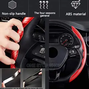Carbon Antiskid 2pc Steering Wheel Cover