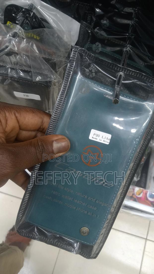 Huawei P30 Lite Flip Leather Phone Case With Stand PU Magnet - thumbnail 3