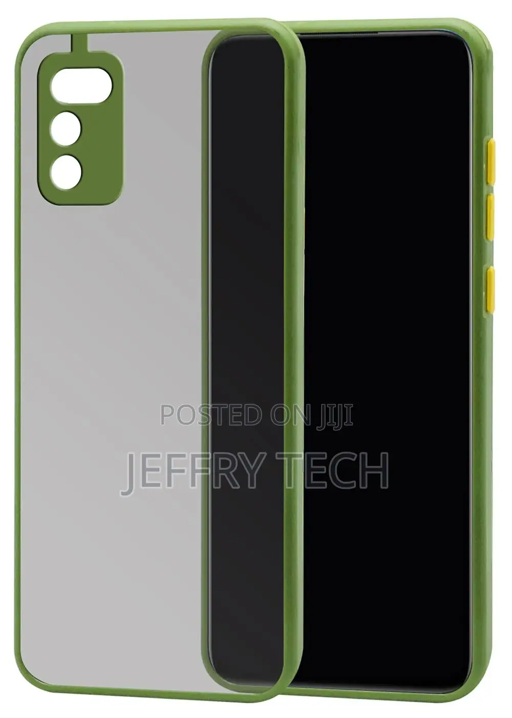 Smoke Back Cover Case for Samsung Galaxy M02s (Light Green)