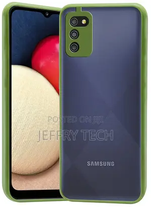 Smoke Back Cover Case for Samsung Galaxy M02s (Light Green)