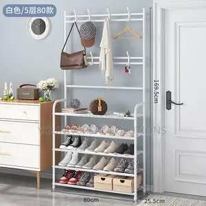 Brand New You White Shoe Rack With Hanger