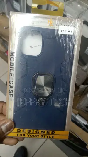 Back Cover Case With Magnetic Ring Holder for iPhone 12 (6.1