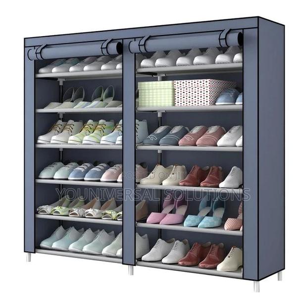 Double Column Show Rack With Cover(36 Pairs)