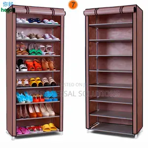 Reliable 10 Layer Single Column Shoe Rack