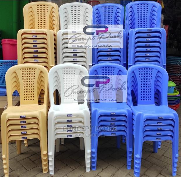 10pcs Adix Armless Plastic Chairs(Bulk) - main view