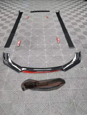 3 in 1 Front Lip+Side Skirt+Diffuser