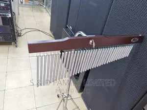 36 Bar Silver Chime With Tripod Stand