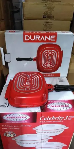 Professional Durane 32cm Double Sided Grill Pan