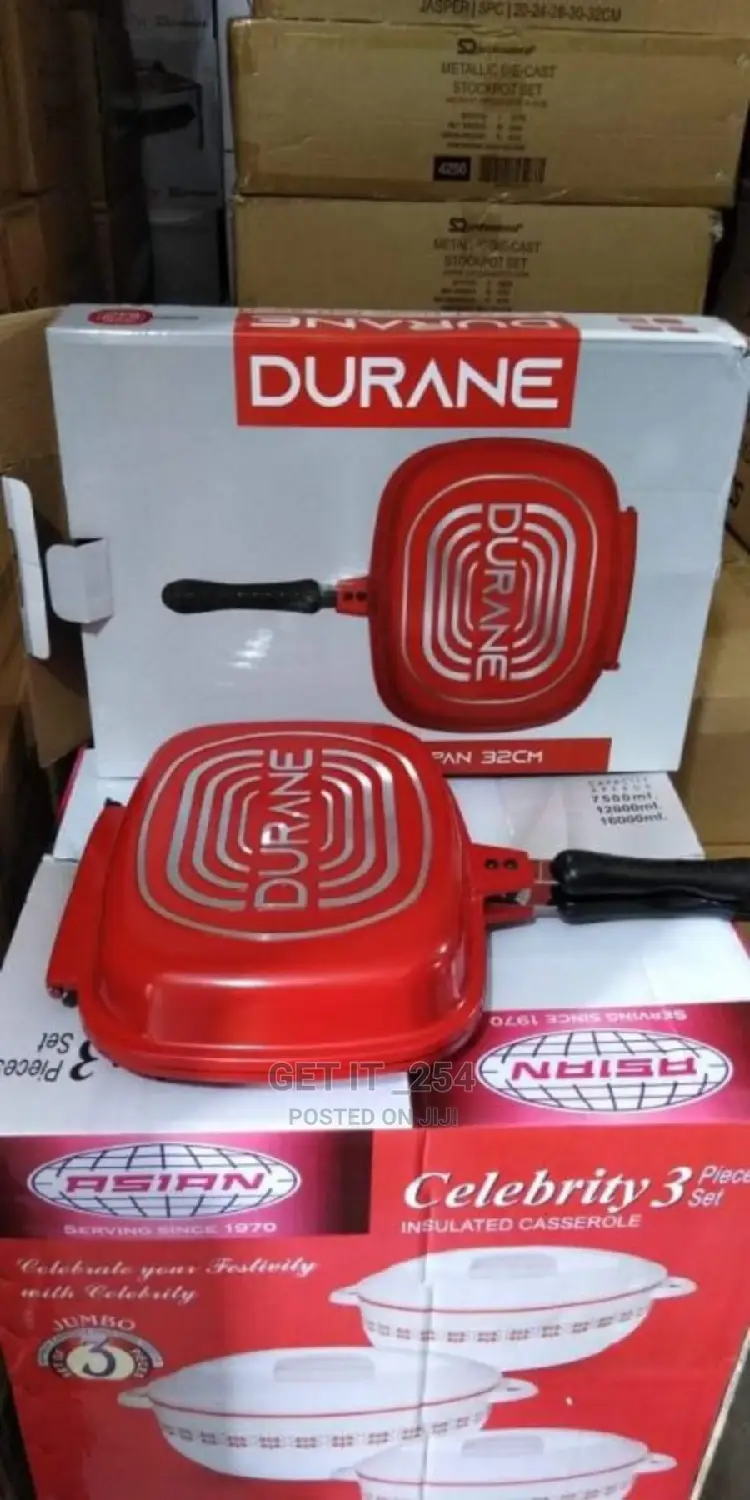 Professional Durane 32cm Double Sided Grill Pan