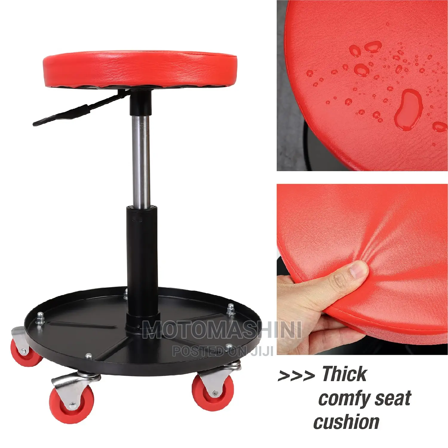 Mechanic Garage Roller Creeper Seat With Tool Tray