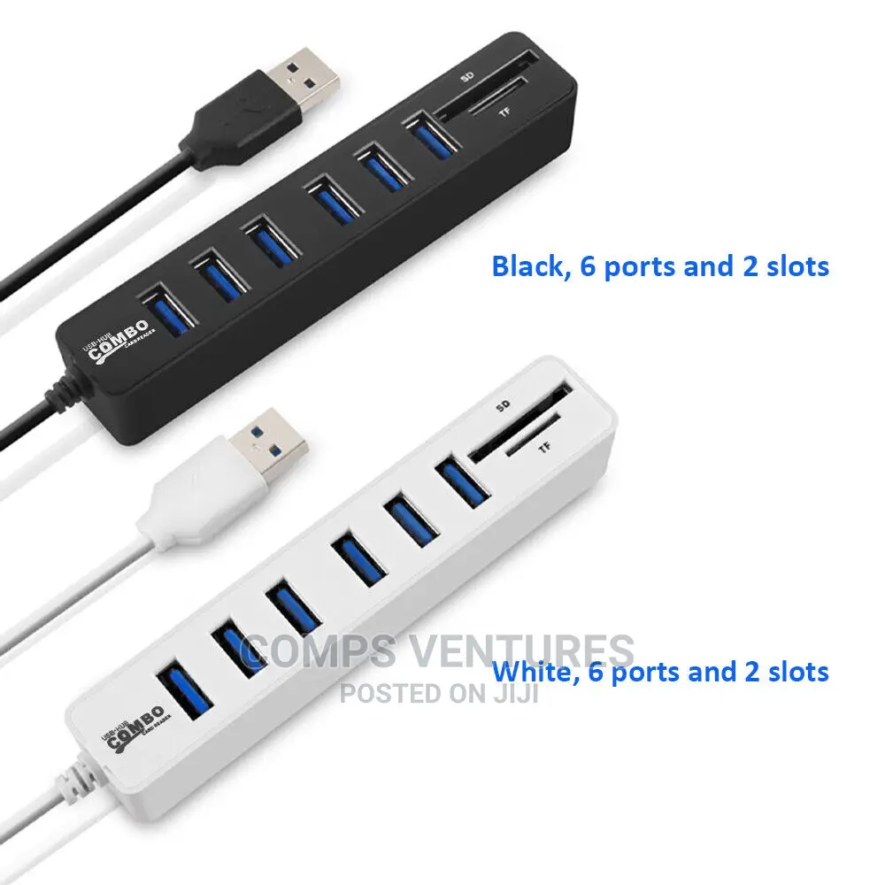 USB Hub 3 / 6 Ports USB 3.0 Hub High Speed Multi USB Splitte