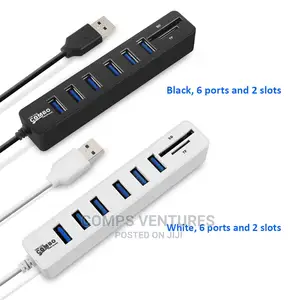 USB Hub 3 / 6 Ports USB 3.0 Hub High Speed Multi USB Splitte