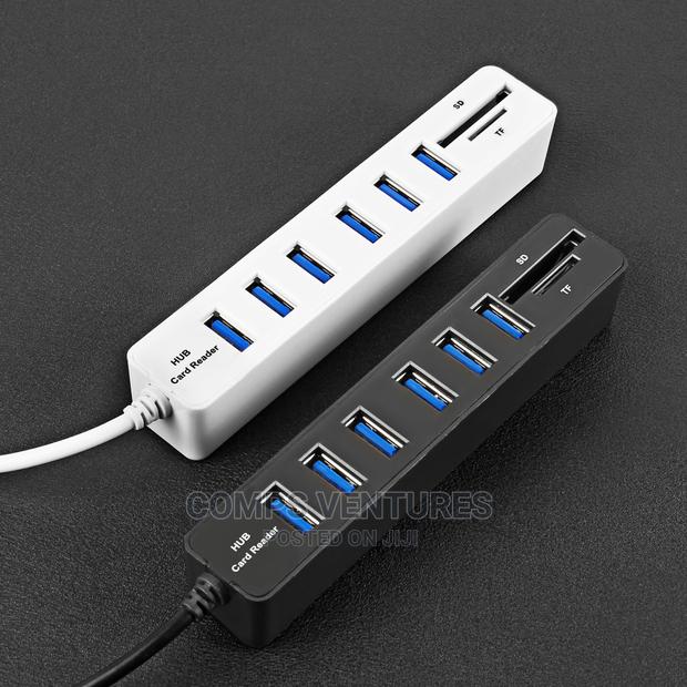 USB Hub 3 / 6 Ports USB 3.0 Hub High Speed Multi USB Splitte - thumbnail 2