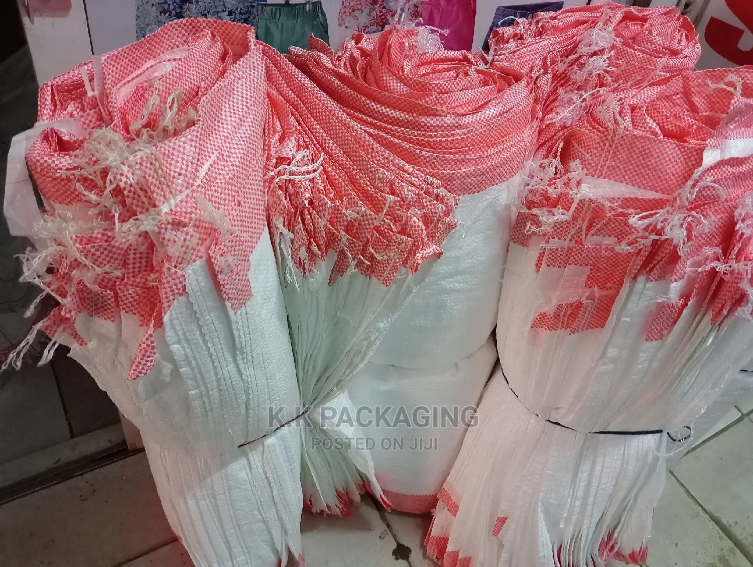 White Red Line Sacks