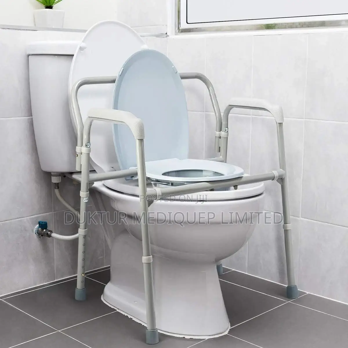 Heavy Duty Extra Wide Commode Frame With Splash Guard