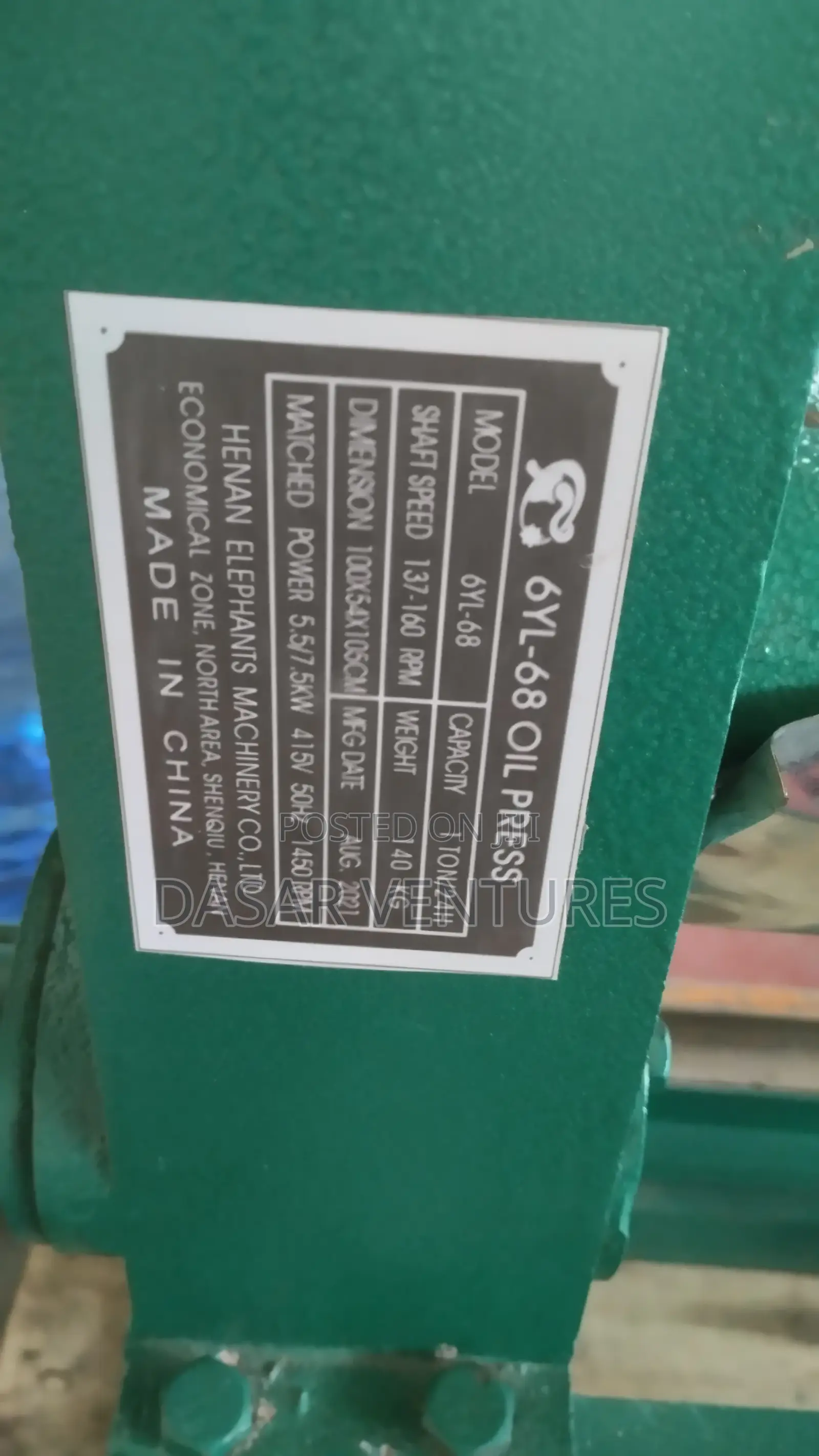 Oil Press Machine 1tonne Per Day