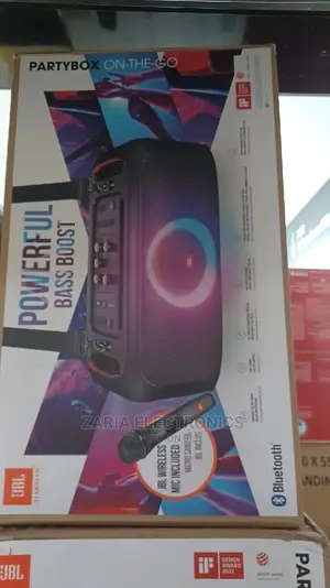 JBL Party Box on the Go Speaker With Microphone