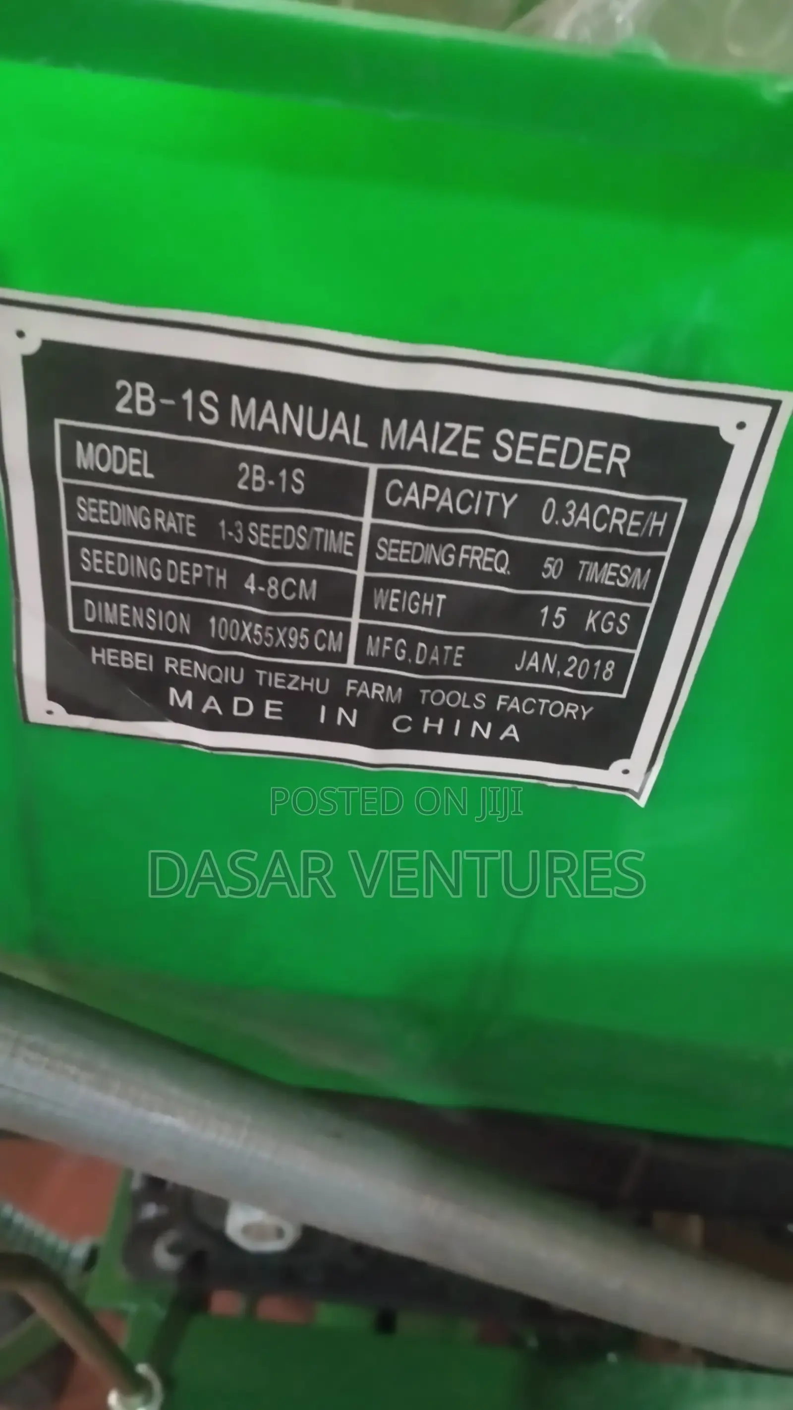 Manual Maize Planter