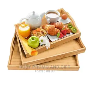 3 Set Wooden Serving Trays