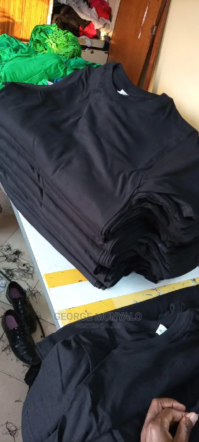 Black Cotton T-Shirts