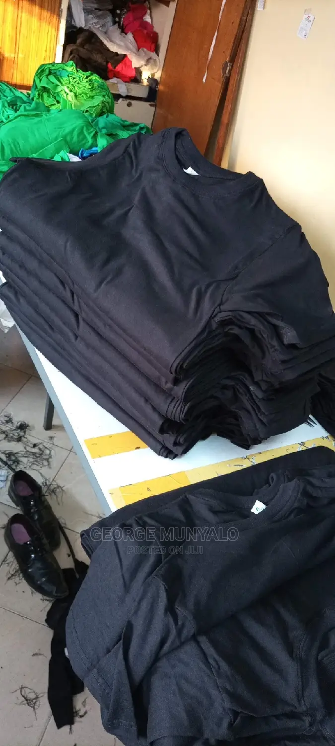 Black Cotton T-Shirts