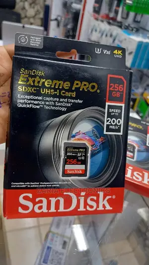 256gb Sd Card Extreme Pro 200mbps/Sandisk