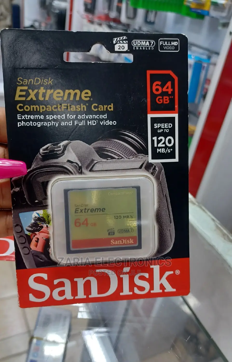 Sandisk 64gb Extreme Cf Card 120mbps