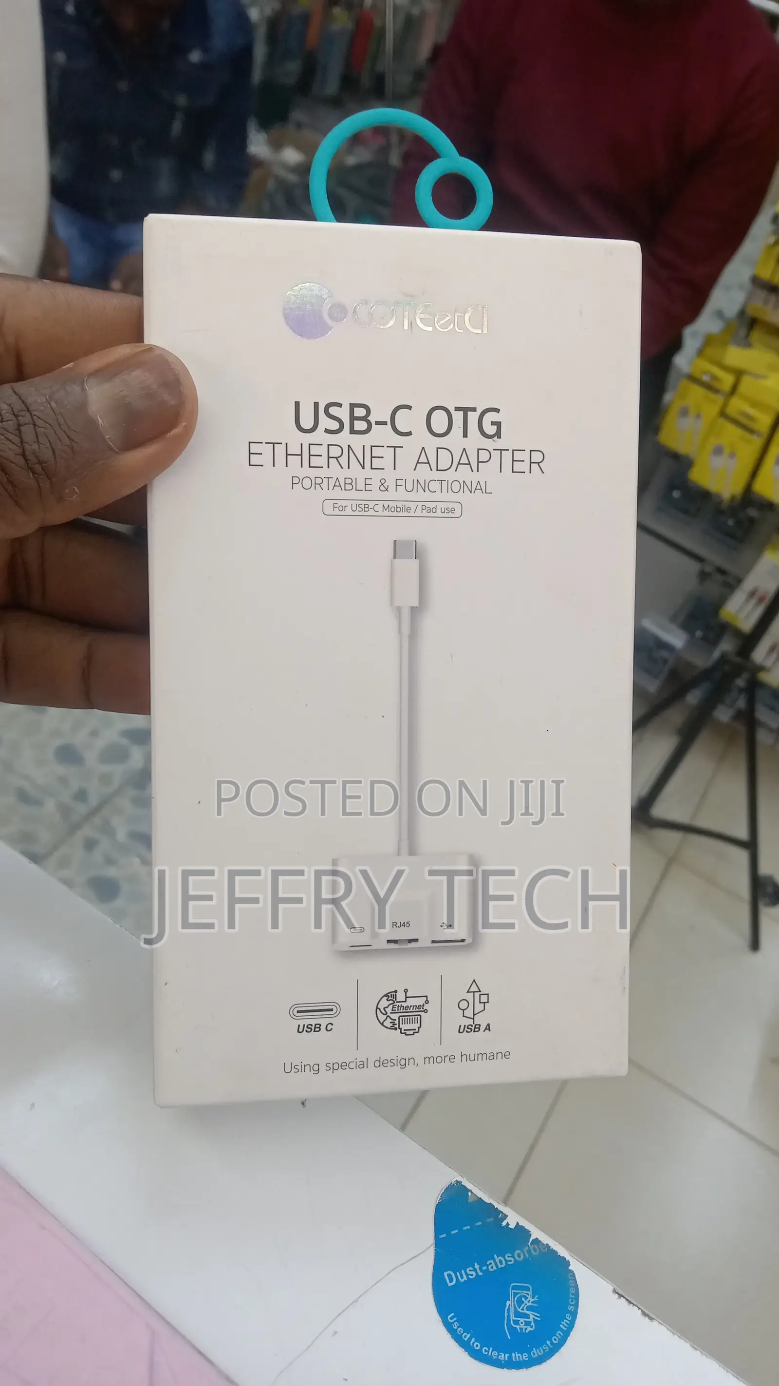 USB Type-C to Ethernet RJ45 OTG PD Charger Adapter