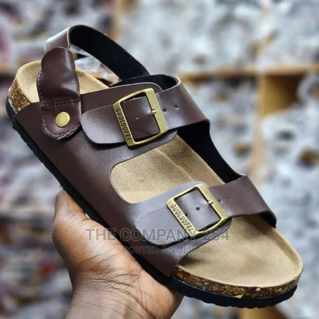 Designer Quality Brand Unisex Leather Sandals - thumbnail 5