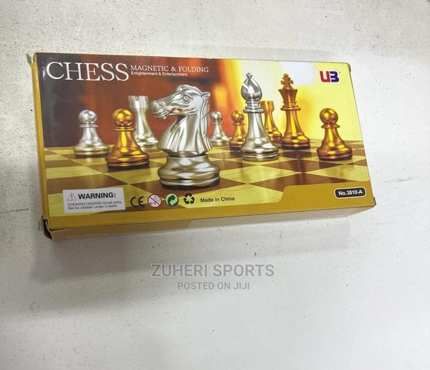 Chess Magnetic Foldable Chess Set Vintage - thumbnail 3