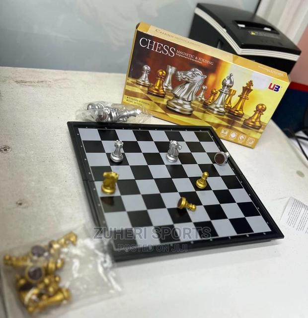 Chess Magnetic Foldable Chess Set Vintage - thumbnail 4