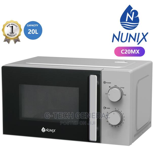 Nunix 20l Microwave Oven With Control Knob-Grey - thumbnail 2